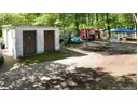 Trafostation und Imbiss mit Außengastronomie