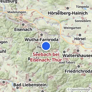Kartenvorschau Seebach bei Eisenach, Thür