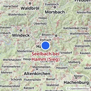 Kartenvorschau Seelbach bei Hamm (Sieg)