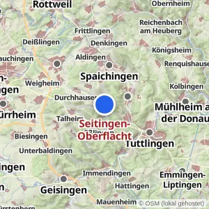 Kartenvorschau Seitingen-Oberflacht