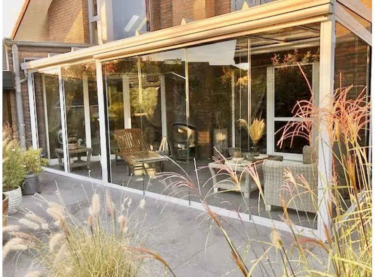 Terrasse mit Ofen