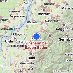 Kartenvorschau Sinzheim bei Baden-Baden