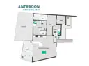 Grundriss Wohnung über Lager