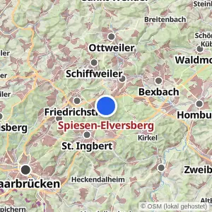 Kartenvorschau Spiesen-Elversberg