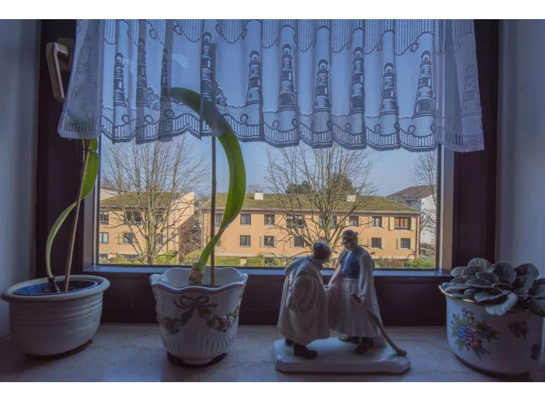 Blick Küchenfenster