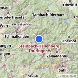 Kartenvorschau Steinbach-Hallenberg - Thüringer W