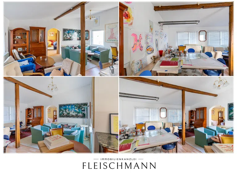 Anbau und Blick ins Atelier