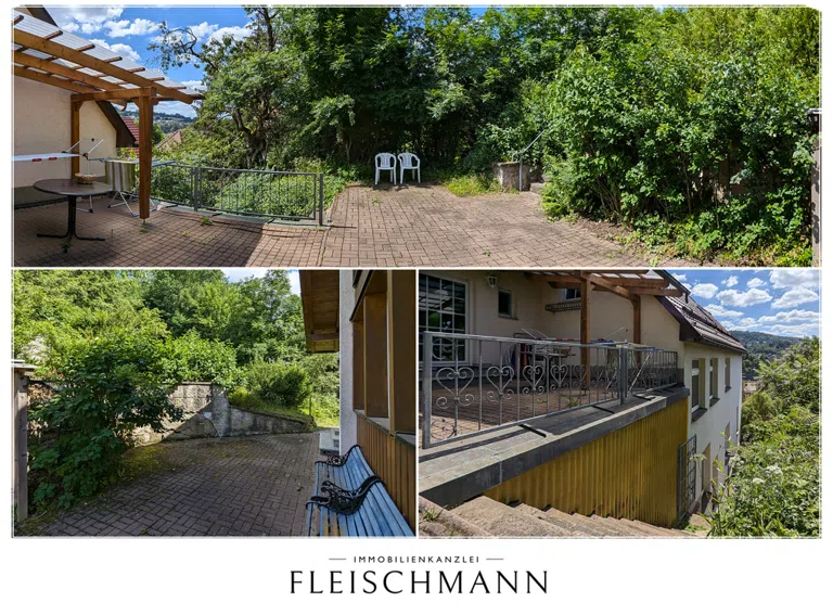 Terrassen um das Haus