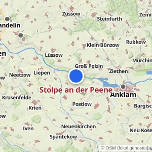 Kartenvorschau Stolpe an der Peene