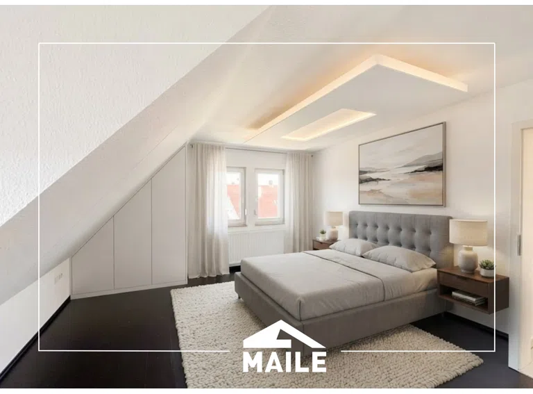 Schlafzimmer-virtuelles Home Staging