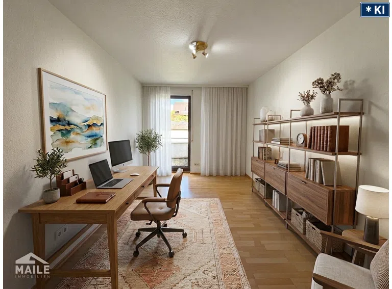 Arbeits-/Kinder-/Schlafzimmer virtuelles Homestaging