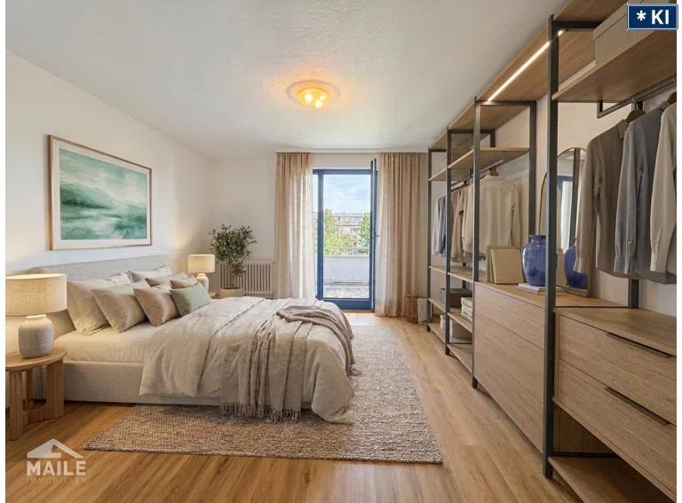 Arbeits-/Kinder-/Schlafzimmer Virtuelles Homestaging