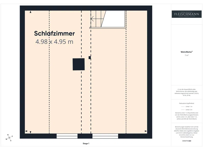 Grundriss Dachboden