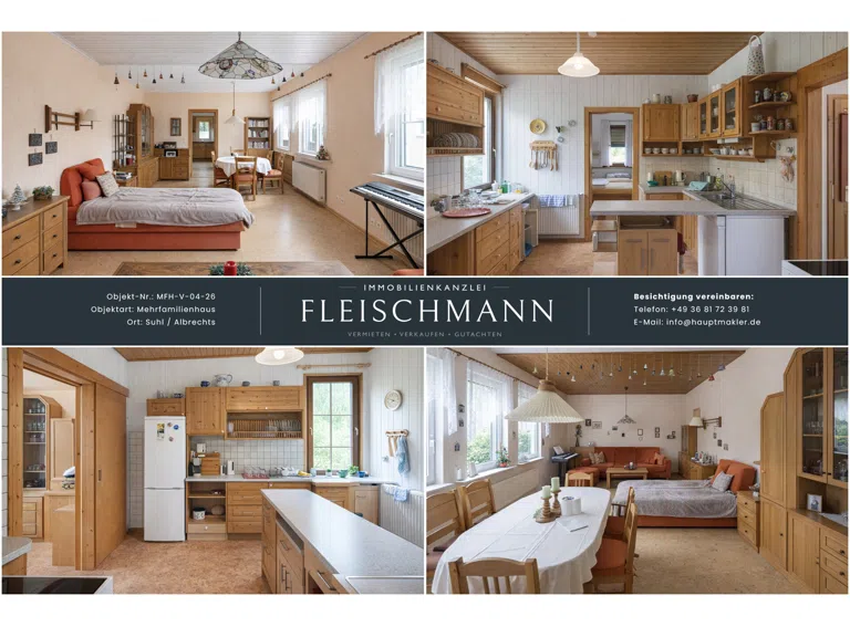 1.OG Küche und Wohnzimmer