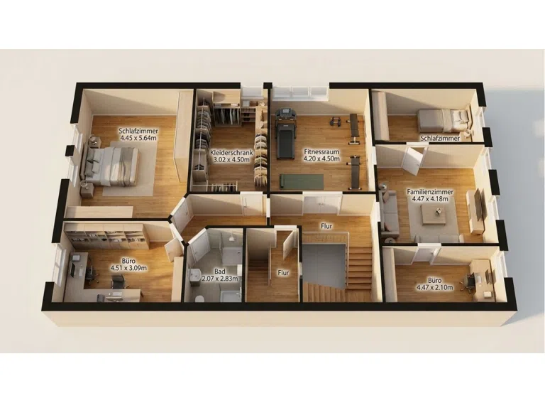 3D Grundriss OG