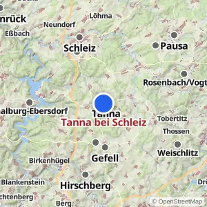 Kartenvorschau Tanna bei Schleiz