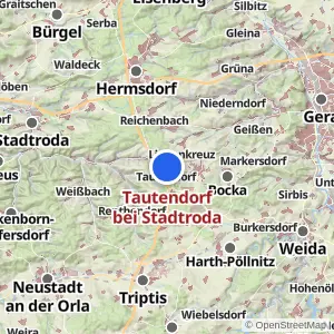 Kartenvorschau Tautendorf bei Stadtroda