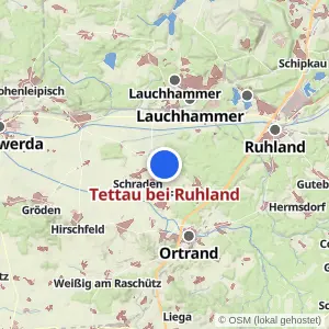 Kartenvorschau Tettau bei Ruhland