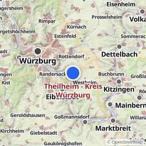 Kartenvorschau Theilheim - Kreis Würzburg
