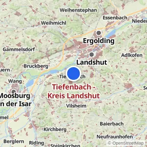 Kartenvorschau Tiefenbach - Kreis Landshut