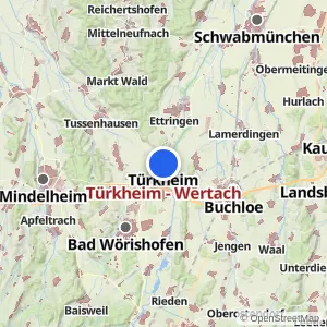 Kartenvorschau Türkheim - Wertach