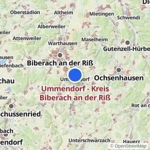 Kartenvorschau Ummendorf - Kreis Biberach an der Riß