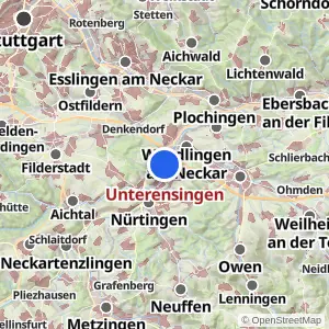 Kartenvorschau Unterensingen