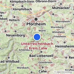 Kartenvorschau Unterreichenbach - Kreis Calw
