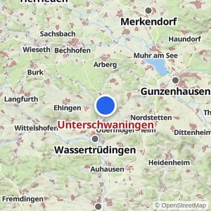 Kartenvorschau Unterschwaningen