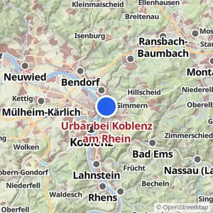Kartenvorschau Urbar bei Koblenz am Rhein