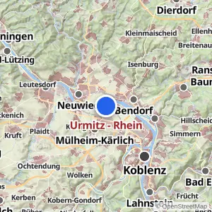 Kartenvorschau Urmitz - Rhein