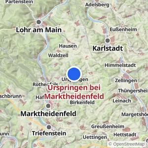 Kartenvorschau Urspringen bei Marktheidenfeld