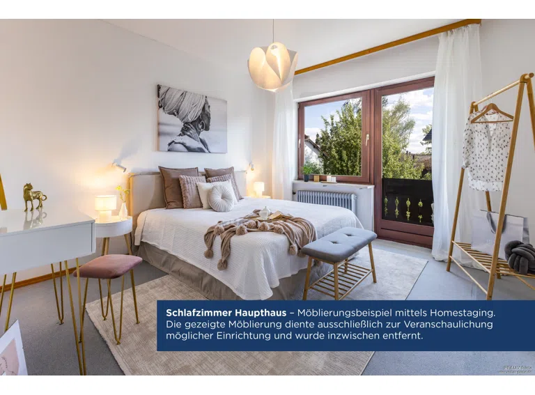 Möblierungsbeispiel: schlafzimmer, Haupthaus.
