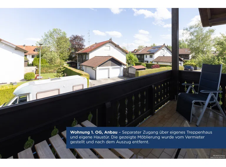 Anbau: Balkon, erstes Obergeschoss