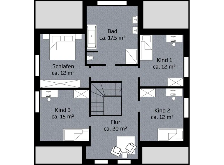 Grundriss Dachgeschoss
