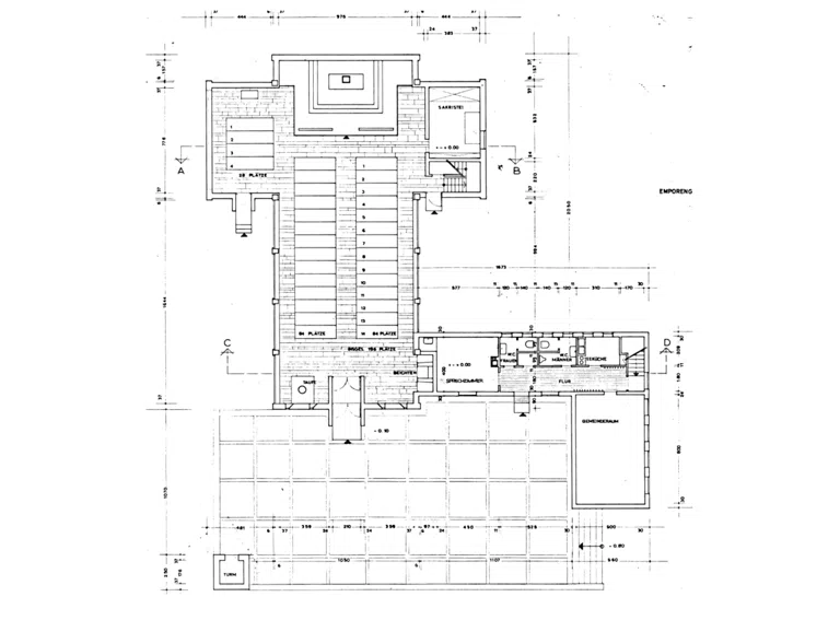 Grundriss EG Kirche