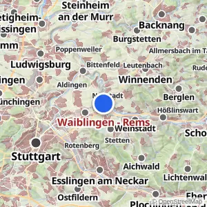 Kartenvorschau Waiblingen - Rems