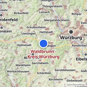 Kartenvorschau Waldbrunn - Kreis Würzburg
