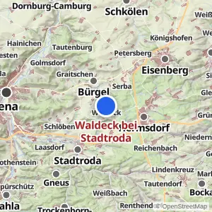 Kartenvorschau Waldeck bei Stadtroda
