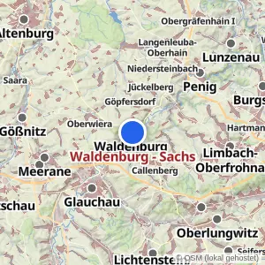 Kartenvorschau Waldenburg - Sachs