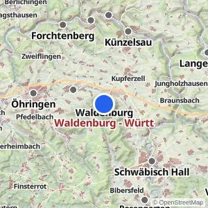 Kartenvorschau Waldenburg - Württ