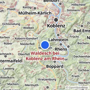 Kartenvorschau Waldesch bei Koblenz am Rhein