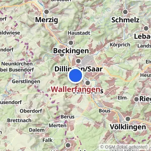 Kartenvorschau Wallerfangen