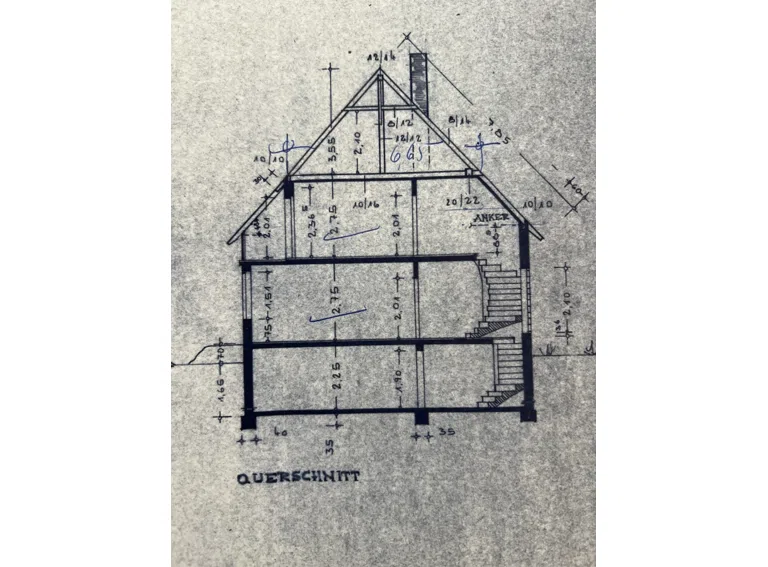 Schnitt Vorderhaus