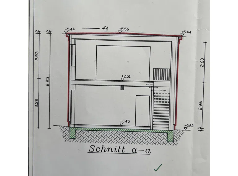 Schnitt Anbau