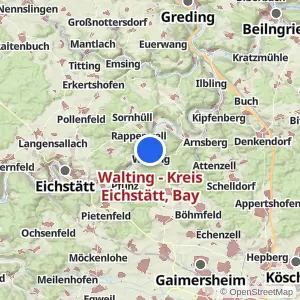 Kartenvorschau Walting - Kreis Eichstätt, Bay