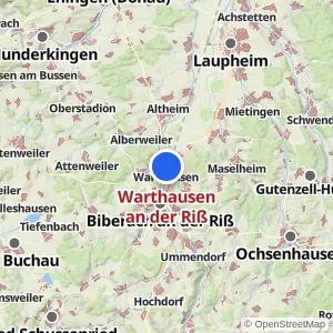 Kartenvorschau Warthausen an der Riß