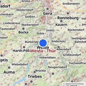 Kartenvorschau Weida - Thür