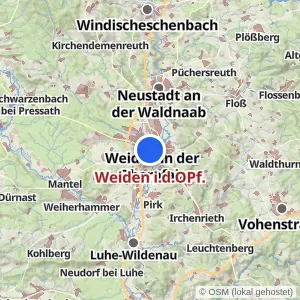 Kartenvorschau Weiden i.d.OPf.