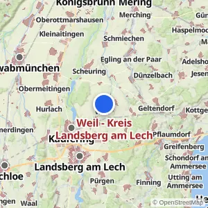Kartenvorschau Weil - Kreis Landsberg am Lech